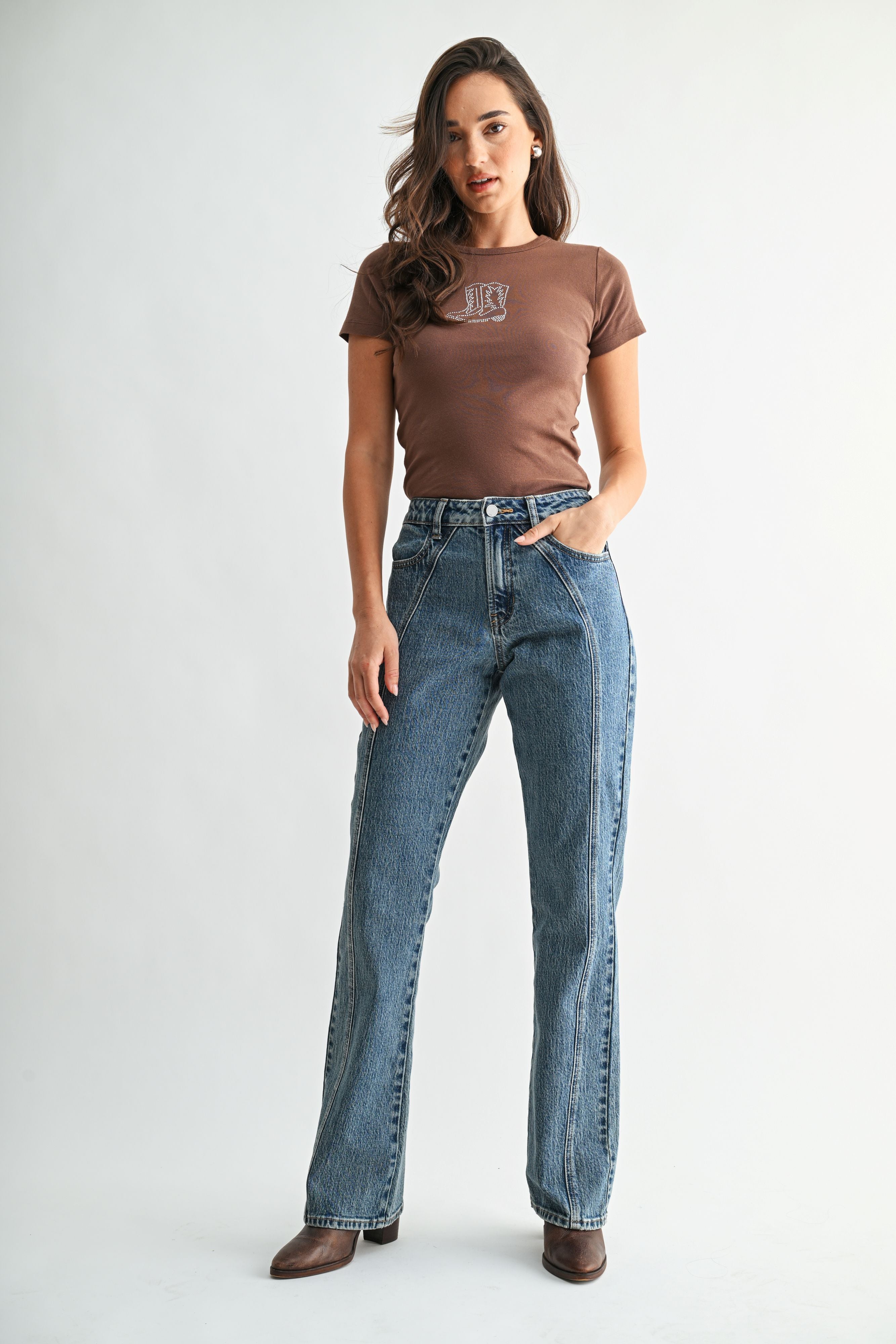 Vera Seamed Bootcut-2