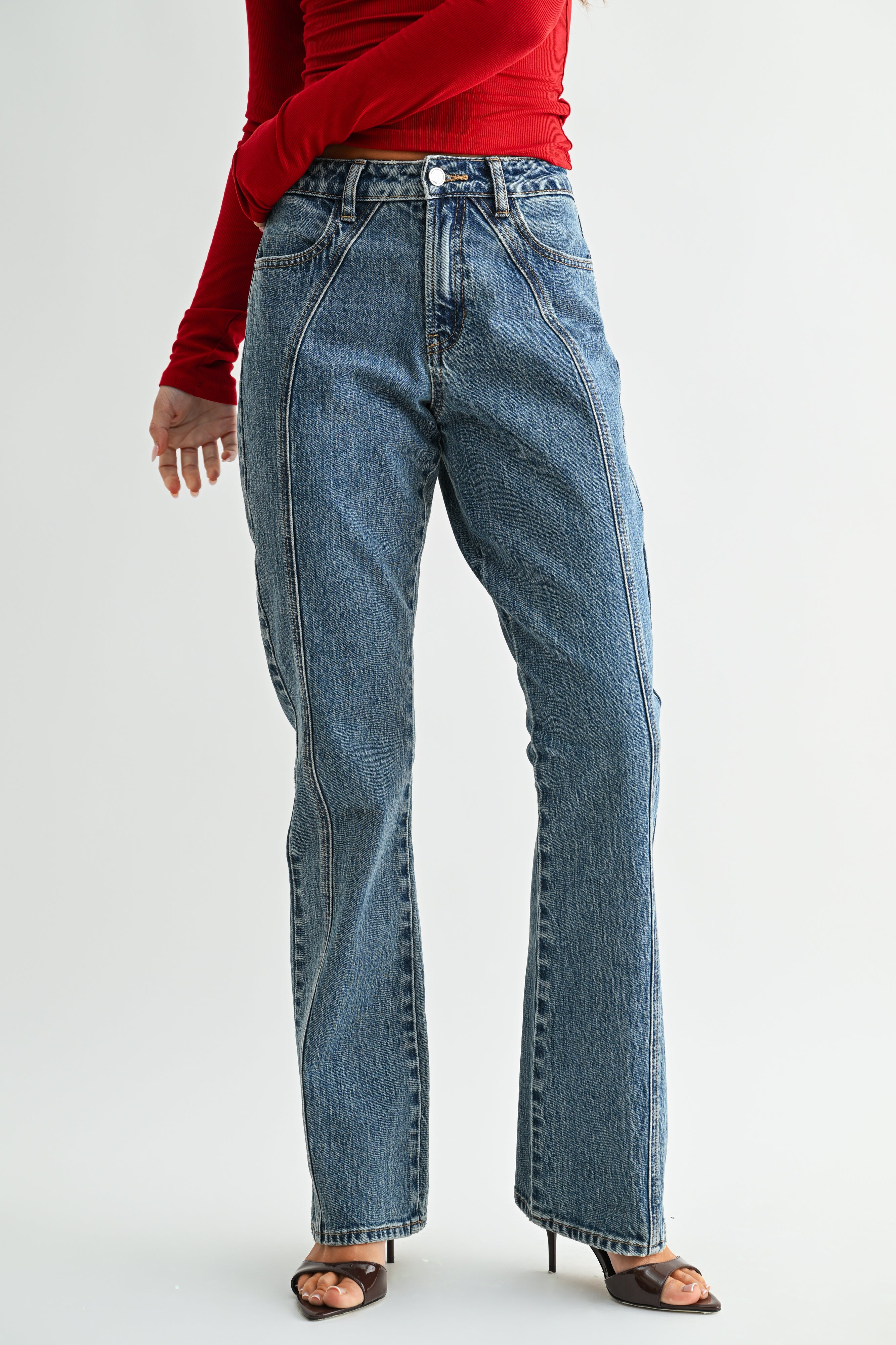 Vera Seamed Bootcut-4