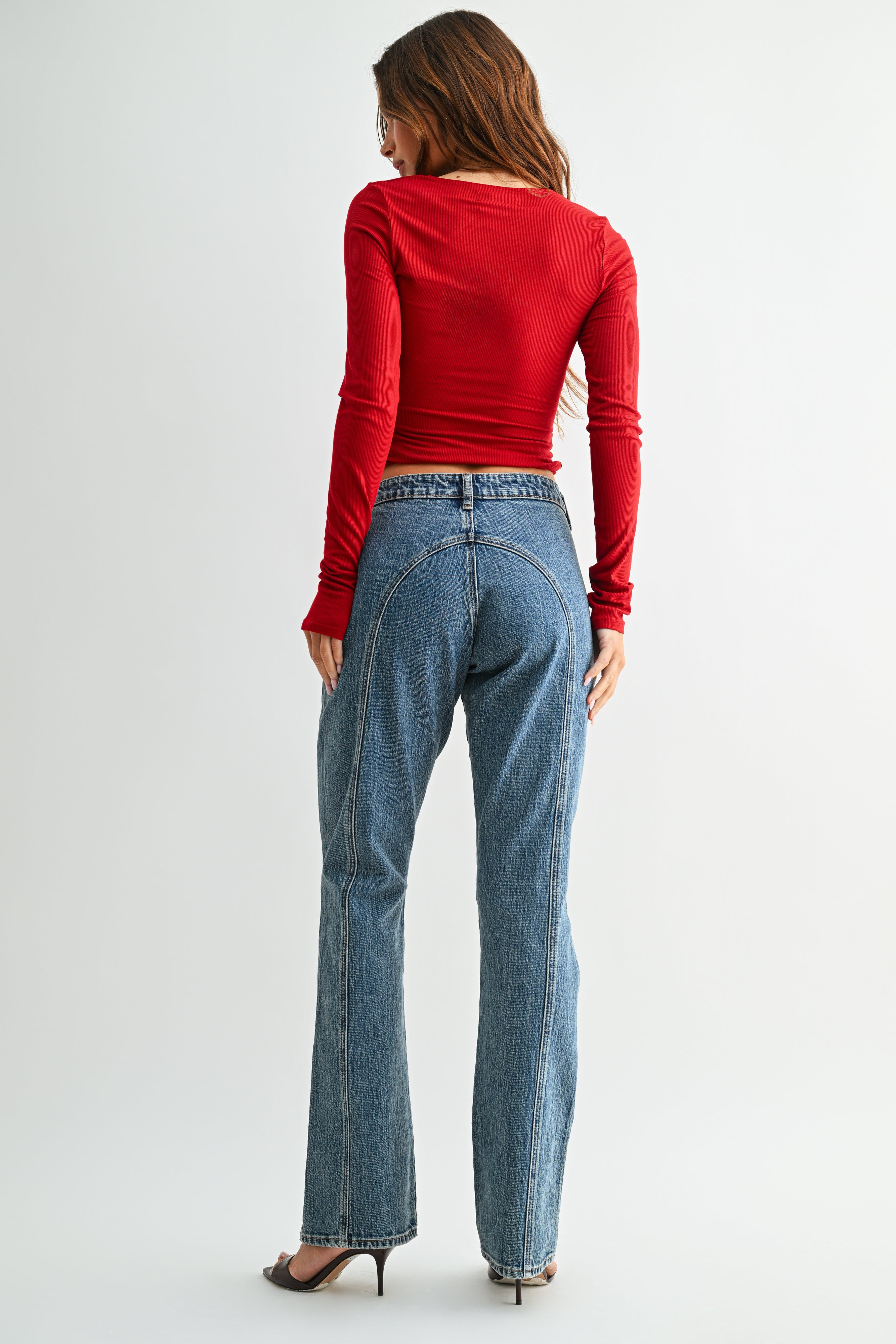 Vera Seamed Bootcut-3