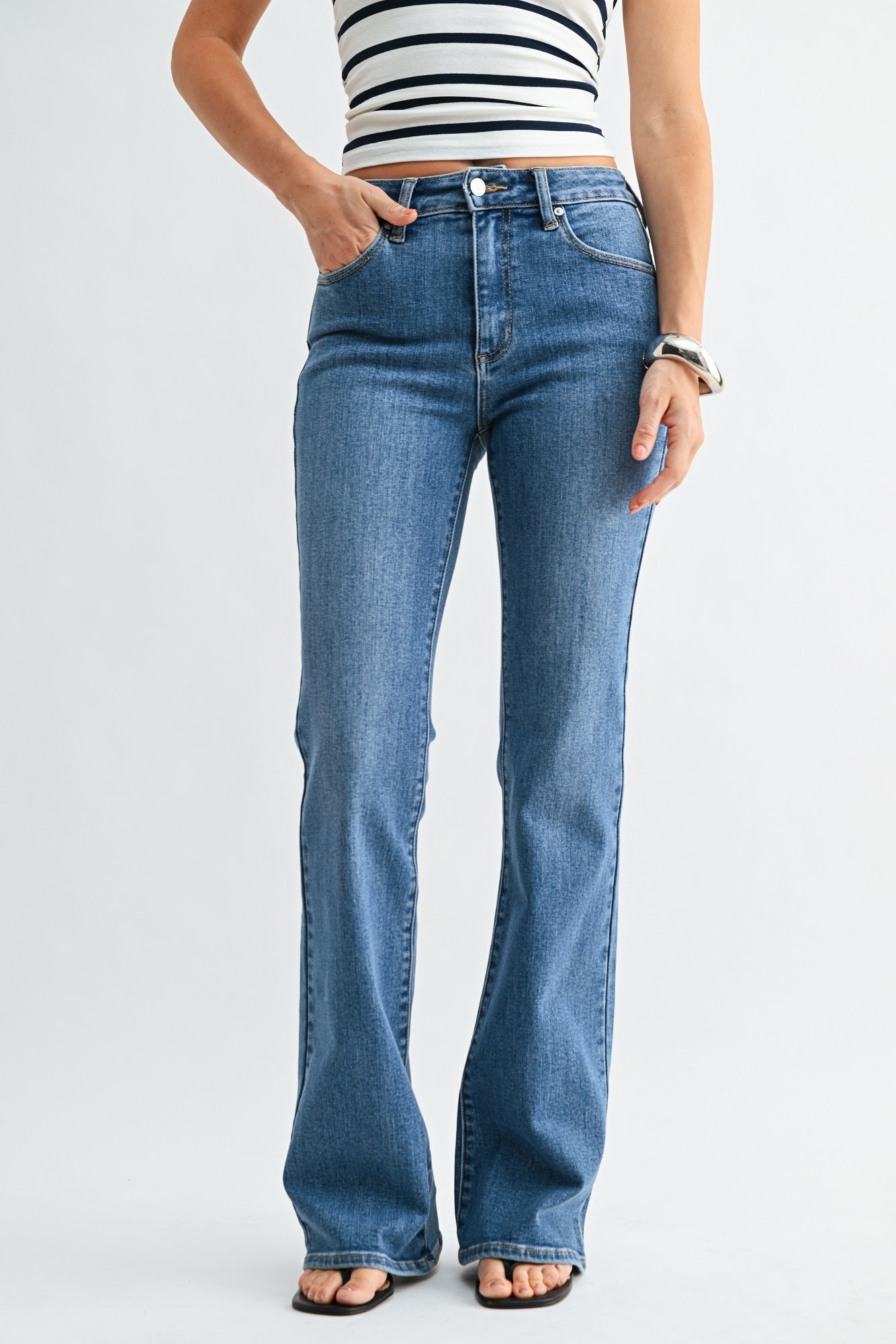 Alina Curved Yoke Flare-4
