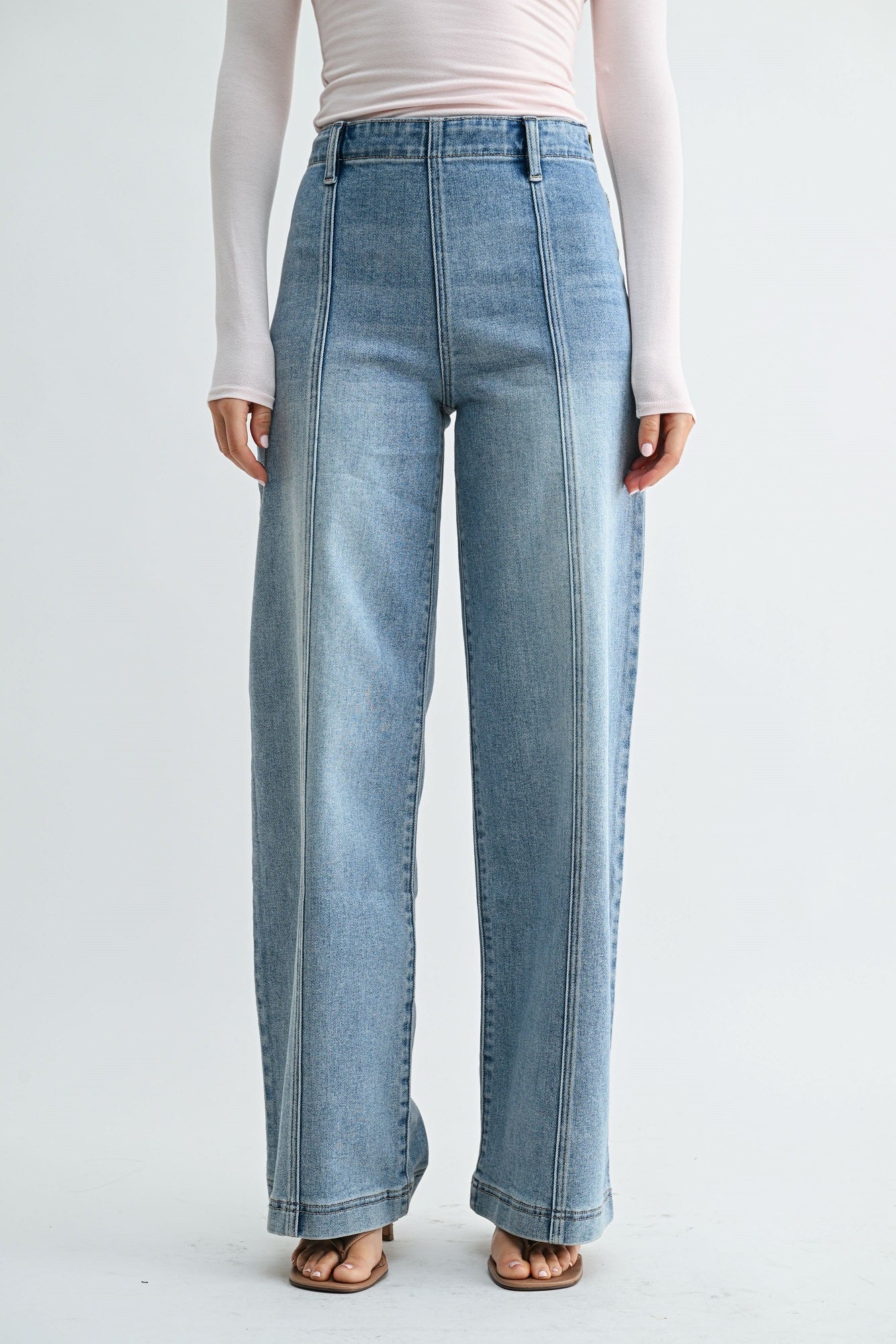 Ilia Front Seamed Dressy Pants
